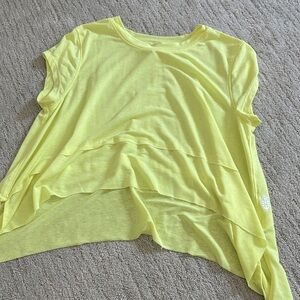 Free People Yellow Layered Top
